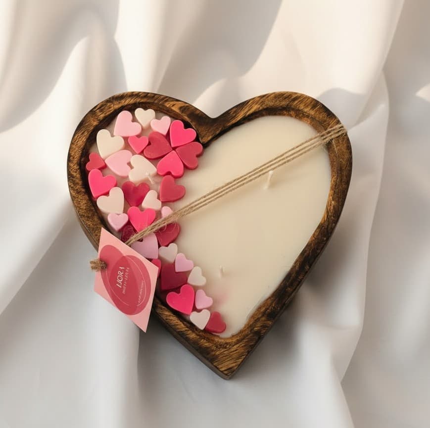 heart candle